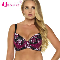 Thumbnail for Mierside 955 Purple Lace Large Brassiere Stitching Underwire Bra Bralette Women Underwear Sexy Lingerie 38-46