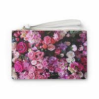 Thumbnail for Floral Bouquet Designed Zipped Clutch Bag