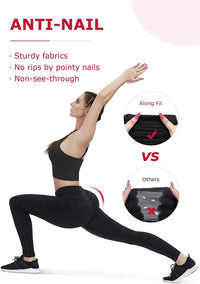 Thumbnail for Anti-Nail Leggings for Women, Non-See-Through Yoga Pants with Phone Pockets, Tummy Control Full-Length/Capri Tights