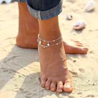 Thumbnail for Infinity Pendent Pearl Anklet