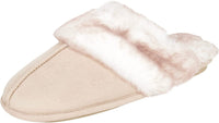 Thumbnail for Women'S Comfy Faux Fur House Slipper Scuff Memory Foam Slip on Anti-Skid Sole