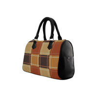 Thumbnail for handbags-brown-checker-boston-style-top-handle-bag-one-size-bags-205