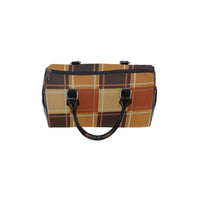 Thumbnail for handbags-brown-checker-boston-style-top-handle-bag-one-size-bags-907