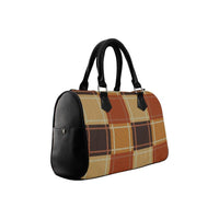 Thumbnail for handbags-brown-checker-boston-style-top-handle-bag-one-size-bags-995