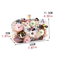 Thumbnail for Handbags  Women Flower Clutch Evening Bags Wedding Purses Bridal