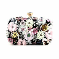 Thumbnail for Handbags  Women Flower Clutch Evening Bags Wedding Purses Bridal