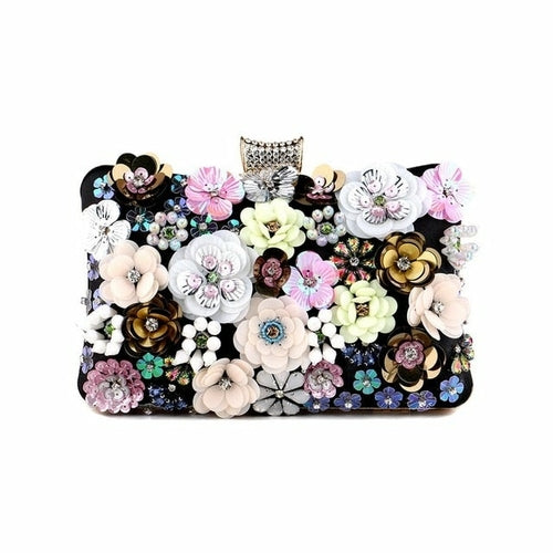 Handbags  Women Flower Clutch Evening Bags Wedding Purses Bridal