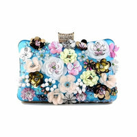 Thumbnail for Handbags  Women Flower Clutch Evening Bags Wedding Purses Bridal