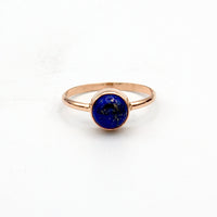 Thumbnail for Lapis Lazuli Round Bezel 14k Gold Filled Ring