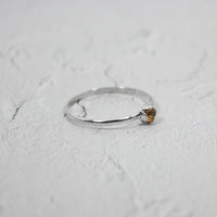 Thumbnail for Petite Citrine Solitaire Sterling Silver Ring