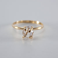 Thumbnail for Raw Herkimer Diamond 14k Gold Filled Prong Ring