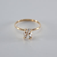 Thumbnail for Raw Herkimer Diamond 14k Gold Filled Prong Ring