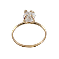 Thumbnail for Raw Herkimer Diamond 14k Gold Filled Prong Ring