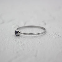 Thumbnail for Dainty Iolite Solitaire Sterling Silver Ring