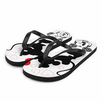 Thumbnail for Mickey White Red Black Minnie Flip-Flops