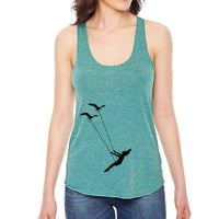 Thumbnail for Flying bird swing racerback tank top