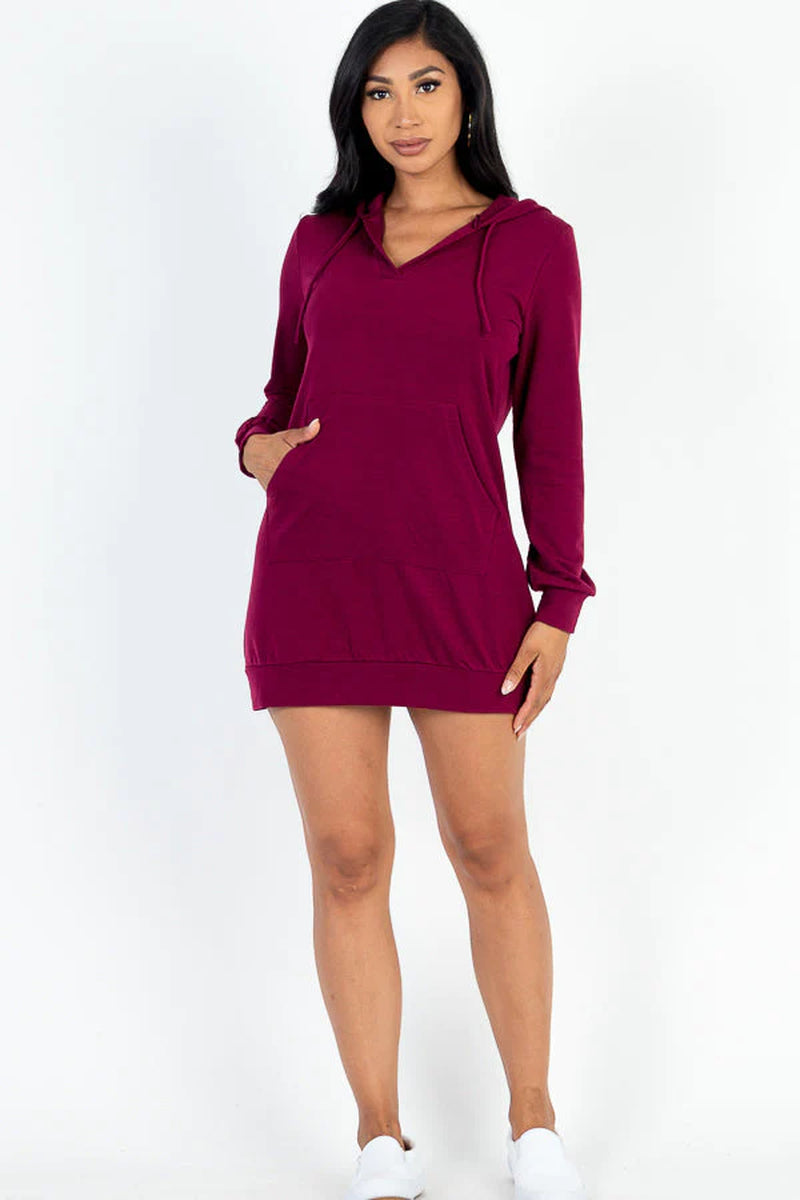 French Terry Hoodie Dress (CAPELLA)