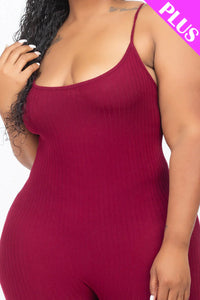 Thumbnail for Plus Ribbed Bodycon Romper (CAPELLA)